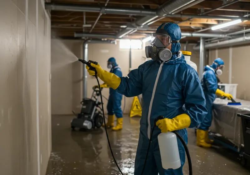 Basement Sanitization and Antimicrobial Treatment process in Cumberland County, PA