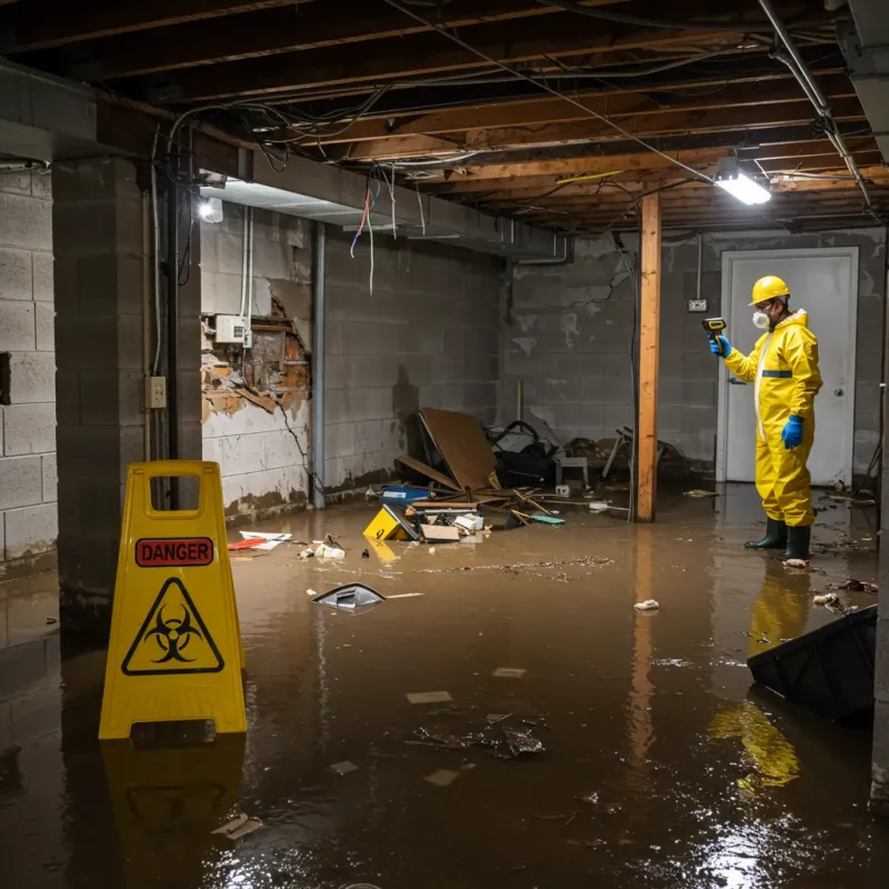 Flooded Basement Electrical Hazard in Cumberland County, PA Property